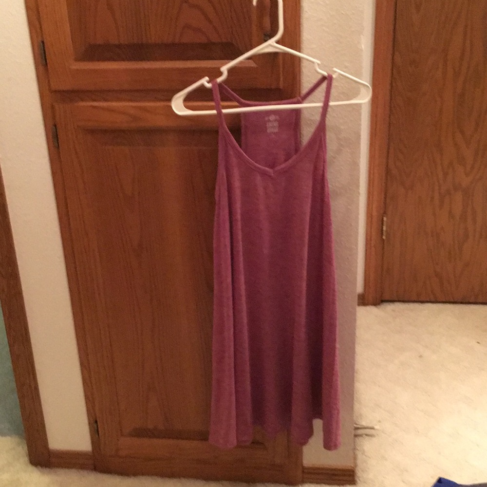 purple swing dress